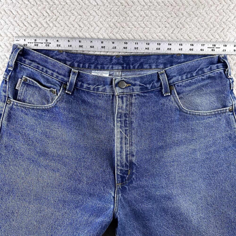CARHARTT‎ Relaxed Fit Jeans Men's 40x30 Medium Wash Workwear 100% Cotton Denim - Picture 3 of 16